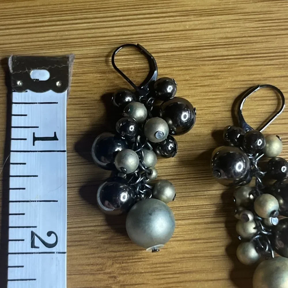 Vintage Elegant Pearl Cluster Earrings